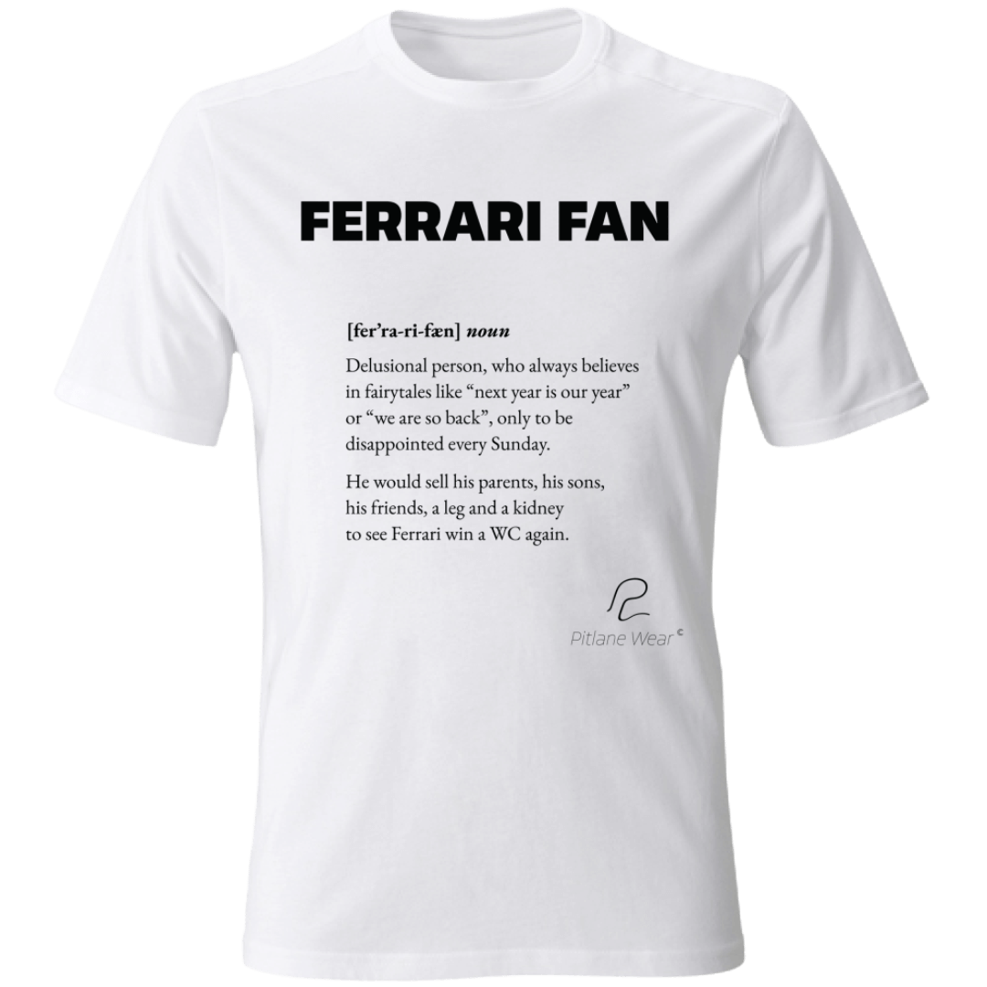Ferrari Fan TShirt Bianca Fronte