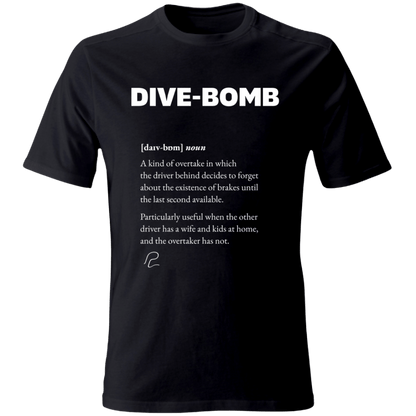 Divebomb TShirt Unisex Nera Fronte