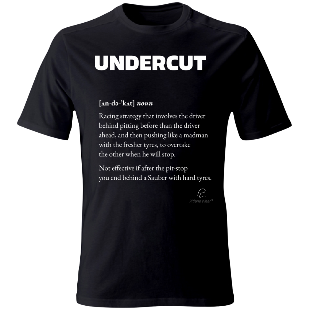 Undercut TShirt Unisex Nera Fronte